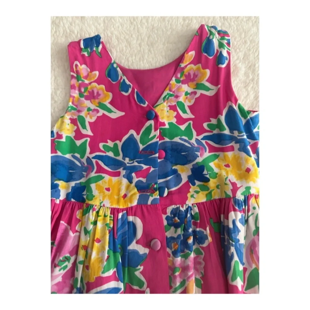 Ralph Lauren Polo Dress Size 12M baby Girl's Floral Spring Summer  Sleeveless